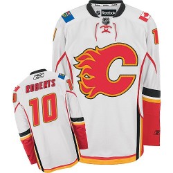 Gary Roberts Calgary Flames Reebok Authentic Away Jersey (White)