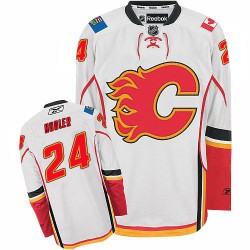 Jiri Hudler Calgary Flames Reebok Premier Away Jersey (White)