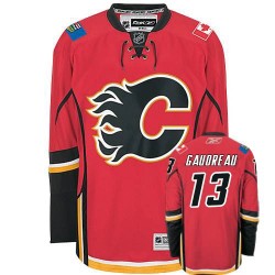 Johnny Gaudreau Calgary Flames Reebok Authentic Home Jersey (Red)