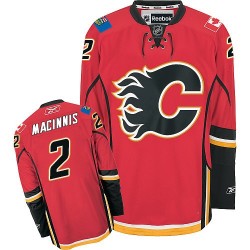 Al MacInnis Calgary Flames Reebok Authentic Home Jersey (Red)