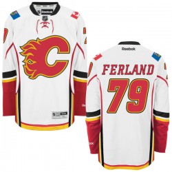 Micheal Ferland Calgary Flames Reebok Premier Away Jersey (White)