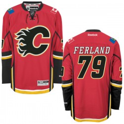 Micheal Ferland Calgary Flames Reebok Authentic Home Jersey (Red)