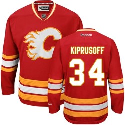 Miikka Kiprusoff Calgary Flames Reebok Authentic Third Jersey (Red)