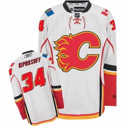 Miikka Kiprusoff Calgary Flames Reebok Premier Away Jersey (White)