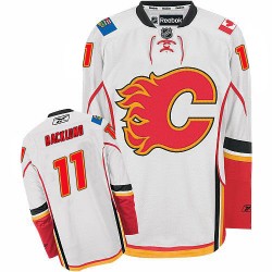 Mikael Backlund Calgary Flames Reebok Authentic Away Jersey (White)