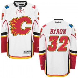 Paul Byron Calgary Flames Reebok Authentic Away Jersey (White)
