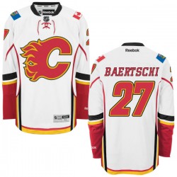 Sven Baertschi Calgary Flames Reebok Authentic Away Jersey (White)