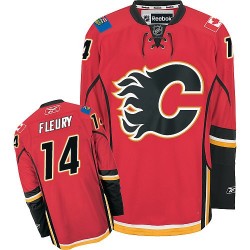 Theoren Fleury Calgary Flames Reebok Authentic Home Jersey (Red)