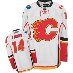 Theoren Fleury Calgary Flames Reebok Premier Away Jersey (White)