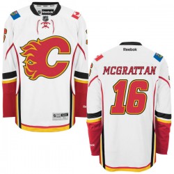 Brian Mcgrattan Calgary Flames Reebok Authentic Away Jersey (White)