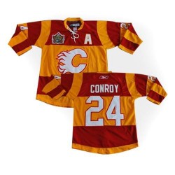Craig Conroy Calgary Flames Reebok Premier Vintage Winter Classic Jersey (Red/Orange)
