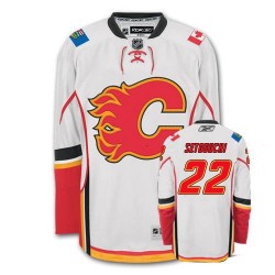 Devin Setoguchi Calgary Flames Reebok Premier Away Jersey (White)