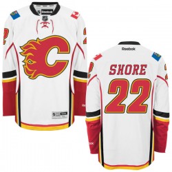Drew Shore Calgary Flames Reebok Authentic Away Jersey (White)
