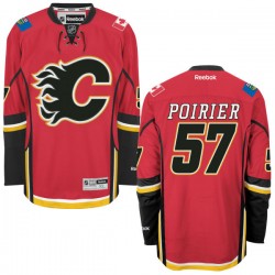 Emile Poirier Calgary Flames Reebok Authentic Home Jersey (Red)