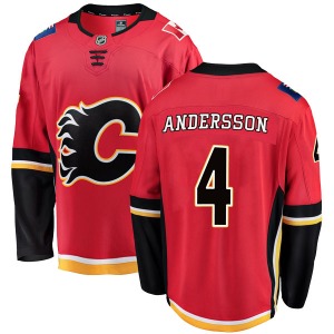 Rasmus Andersson Calgary Flames Fanatics Branded Youth Breakaway Home Jersey (Red)