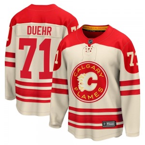 Walker Duehr Calgary Flames Fanatics Branded Premier Breakaway 2023 Heritage Classic Jersey (Cream)