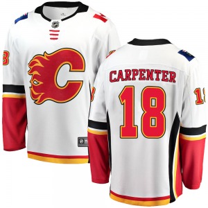Ryan Carpenter Calgary Flames Fanatics Branded Youth Breakaway Away Jersey (White)
