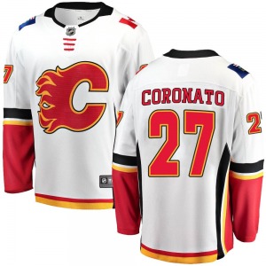 Matt Coronato Calgary Flames Fanatics Branded Youth Breakaway Away Jersey (White)