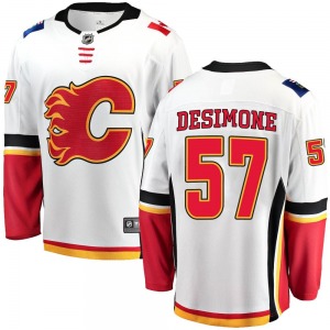Nick DeSimone Calgary Flames Fanatics Branded Youth Breakaway Away Jersey (White)