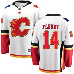 Theoren Fleury Calgary Flames Fanatics Branded Youth Breakaway Away Jersey (White)
