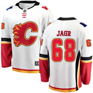 Jaromir Jagr Calgary Flames Fanatics Branded Youth Breakaway Away Jersey (White)