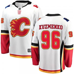 Andrei Kuzmenko Calgary Flames Fanatics Branded Youth Breakaway Away Jersey (White)
