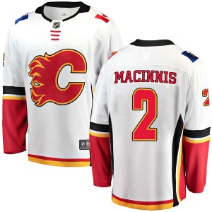 Al MacInnis Calgary Flames Fanatics Branded Youth Breakaway Away Jersey (White)