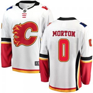 Sam Morton Calgary Flames Fanatics Branded Youth Breakaway Away Jersey (White)