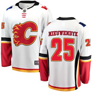 Joe Nieuwendyk Calgary Flames Fanatics Branded Youth Breakaway Away Jersey (White)