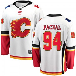 Brayden Pachal Calgary Flames Fanatics Branded Youth Breakaway Away Jersey (White)