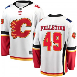 Jakob Pelletier Calgary Flames Fanatics Branded Youth Breakaway Away Jersey (White)