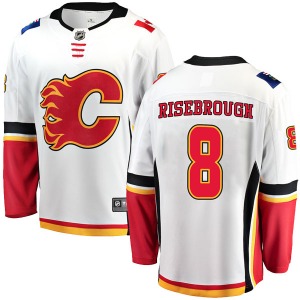 Doug Risebrough Calgary Flames Fanatics Branded Youth Breakaway Away Jersey (White)