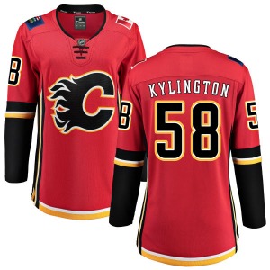 Oliver Kylington Calgary Flames Fanatics Branded Women's Breakaway Home Jersey (Red)