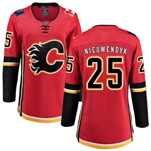 Joe Nieuwendyk Calgary Flames Fanatics Branded Women's Breakaway Home Jersey (Red)