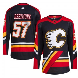 Nick DeSimone Calgary Flames Adidas Authentic Reverse Retro 2.0 Jersey (Black)