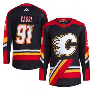 Nazem Kadri Calgary Flames Adidas Authentic Reverse Retro 2.0 Jersey (Black)