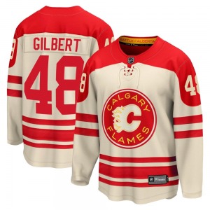 Dennis Gilbert Calgary Flames Fanatics Branded Youth Premier Breakaway 2023 Heritage Classic Jersey (Cream)