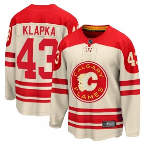 Adam Klapka Calgary Flames Fanatics Branded Youth Premier Breakaway 2023 Heritage Classic Jersey (Cream)