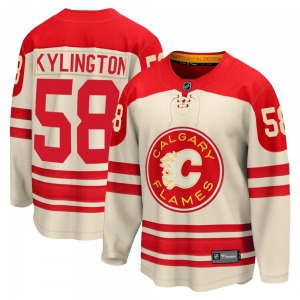 Oliver Kylington Calgary Flames Fanatics Branded Youth Premier Breakaway 2023 Heritage Classic Jersey (Cream)