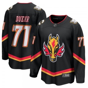 Walker Duehr Calgary Flames Fanatics Branded Premier Breakaway 2022/23 Alternate Jersey (Black)