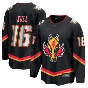 Brett Hull Calgary Flames Fanatics Branded Premier Breakaway 2022/23 Alternate Jersey (Black)