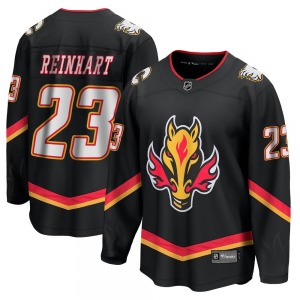 Paul Reinhart Calgary Flames Fanatics Branded Premier Breakaway 2022/23 Alternate Jersey (Black)