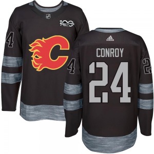 Craig Conroy Calgary Flames Youth Authentic 1917-2017 100th Anniversary Jersey (Black)