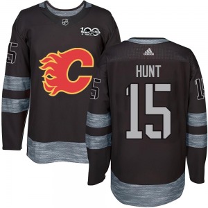 Dryden Hunt Calgary Flames Youth Authentic 1917-2017 100th Anniversary Jersey (Black)