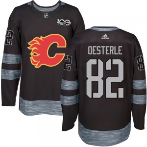 Jordan Oesterle Calgary Flames Youth Authentic 1917-2017 100th Anniversary Jersey (Black)