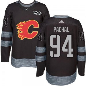 Brayden Pachal Calgary Flames Youth Authentic 1917-2017 100th Anniversary Jersey (Black)