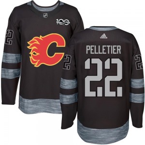 Jakob Pelletier Calgary Flames Youth Authentic 1917-2017 100th Anniversary Jersey (Black)
