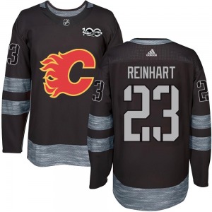 Paul Reinhart Calgary Flames Youth Authentic 1917-2017 100th Anniversary Jersey (Black)