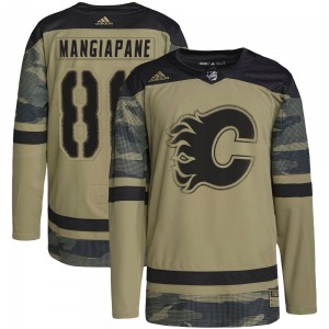 Andrew Mangiapane Calgary Flames Adidas Youth Authentic Military Appreciation Practice Jersey (Camo)
