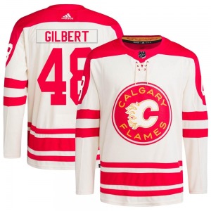 Dennis Gilbert Calgary Flames Adidas Youth Authentic 2023 Heritage Classic Primegreen Jersey (Cream)